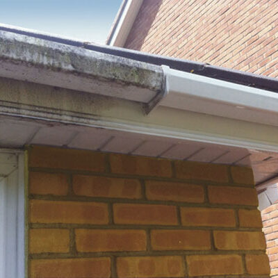 Fascia Soffit Gutter Cleaning - close-up